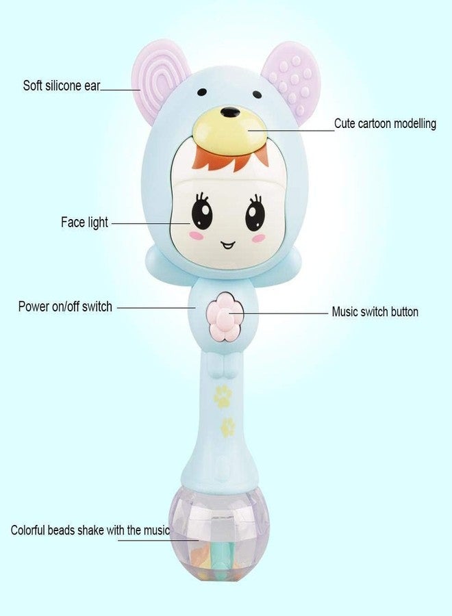 Slipps Educational Baby Rattle, Electronic Light Musical Teether - Baby Sensory Sound Toys, 3-12 Months (Blue) - Image 4